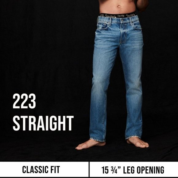 NWT 38x32 Lucky Brand Men's 223 Straight Advanced Stretch Jean - Picture 3 of 4